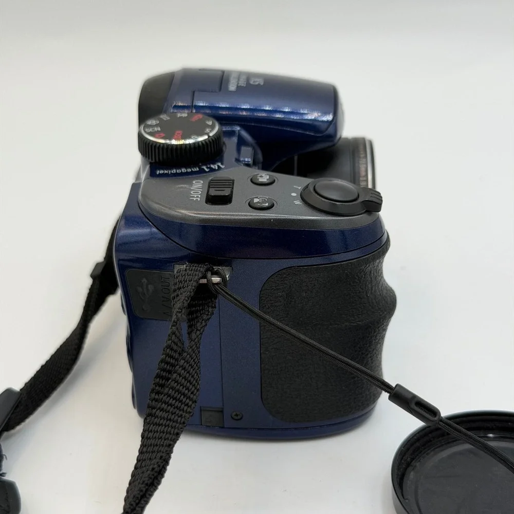GE X5 Power Pro Series Blue Digital Camera 14.1MP 15x Optical Zoom 1GB SD Card